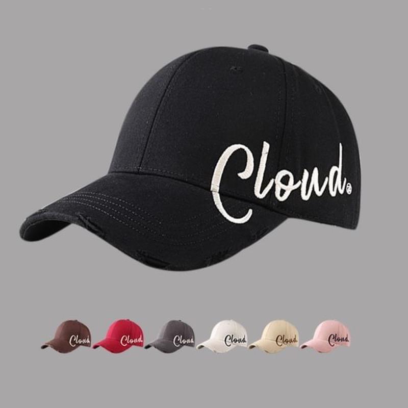 Print Baseball Lettering Cap C3725 - Coffee One Size