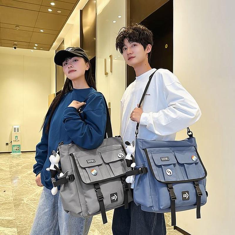 Bag Badge Multi-Pocket Set: Tote Applique + Blue One Size