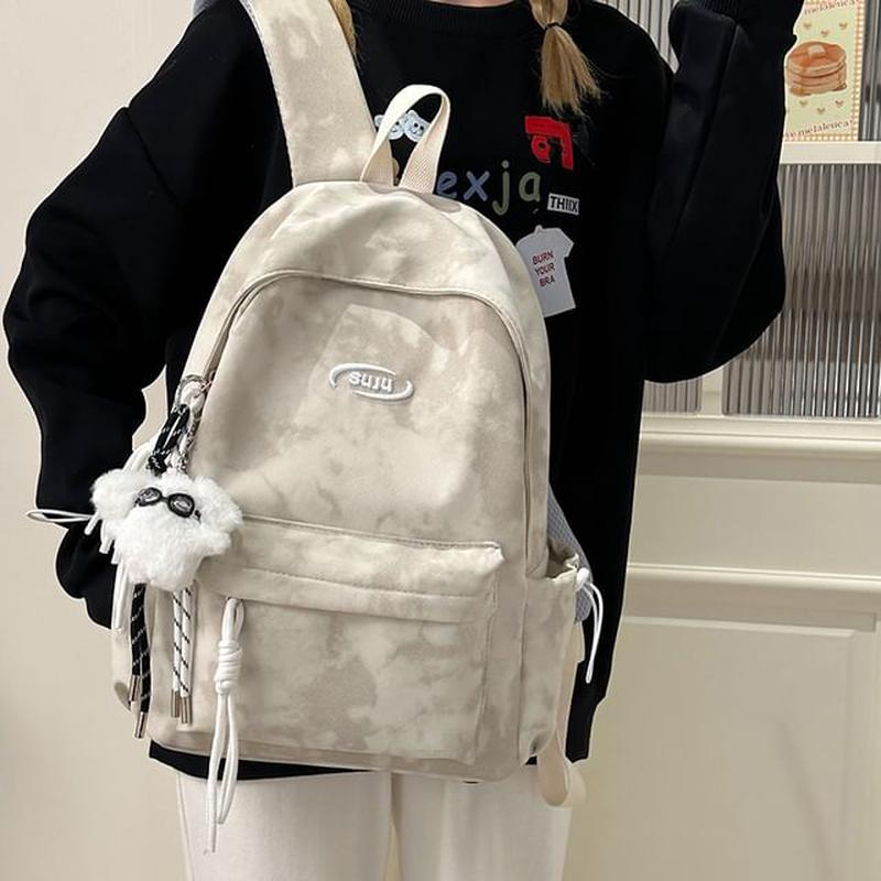 Tie Nylon Dye Laptop Backpack Black One Size