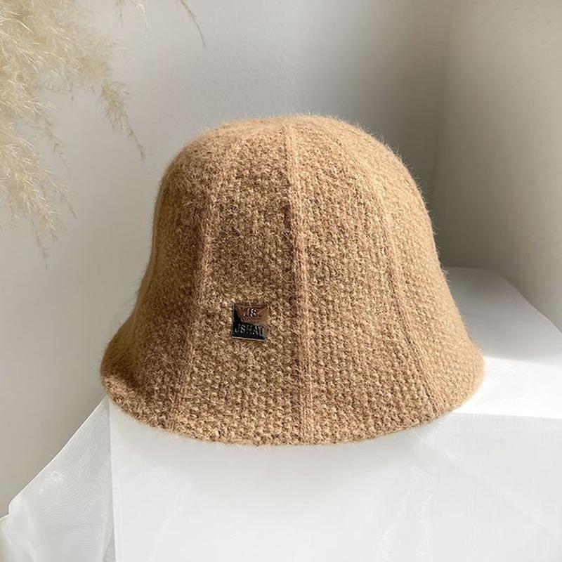 Tag Hat Bucket Metal Khaki One Size