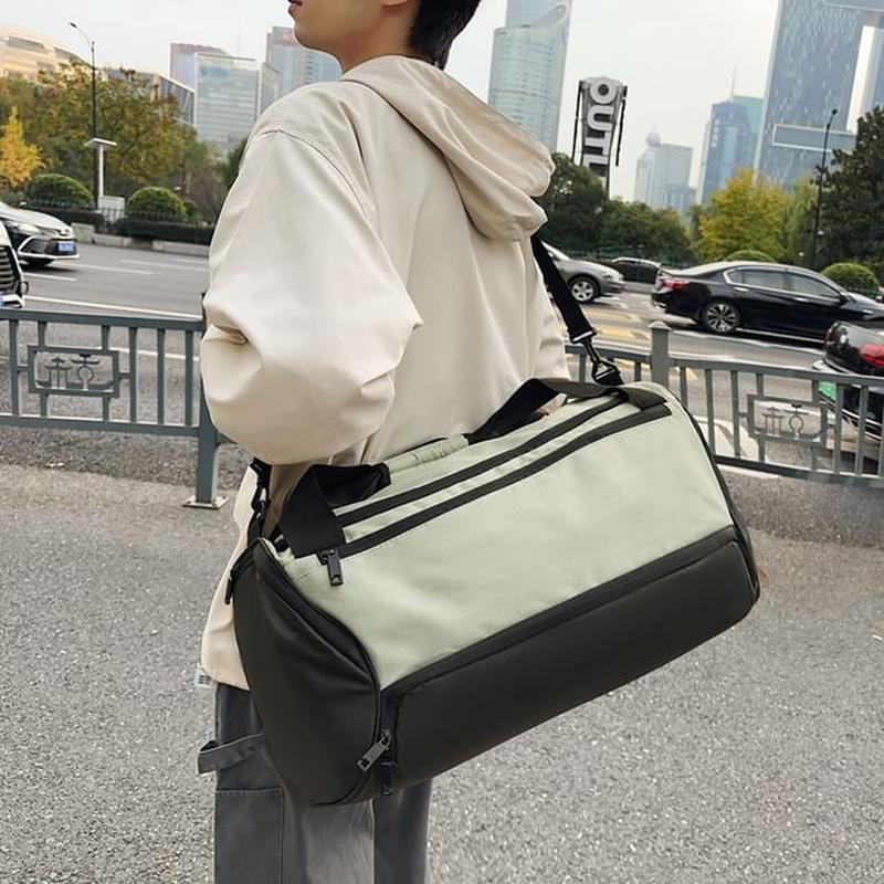 Two-Tone Carryall Bag Gray One Size