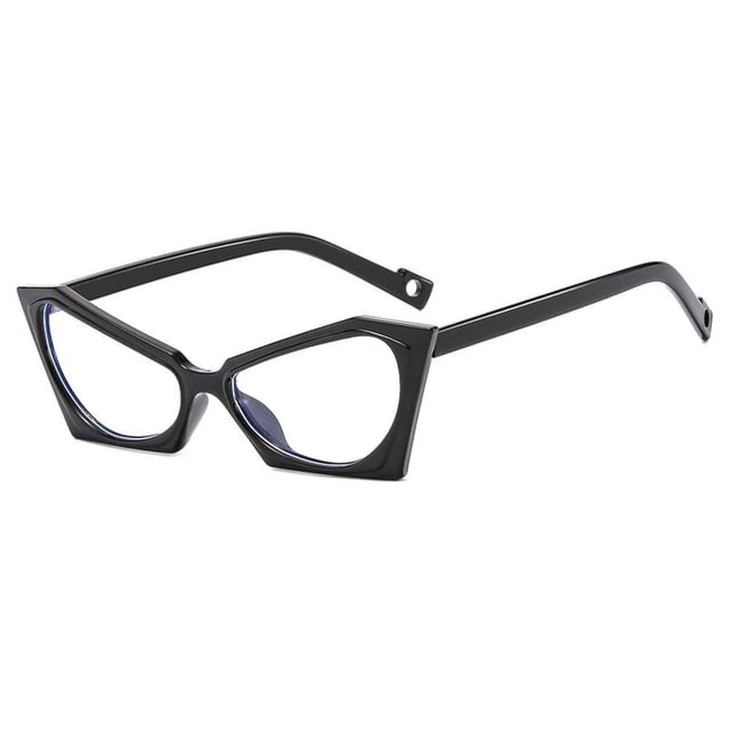 Blue Blocking Geometric Eyeglasses Light Purple One Size