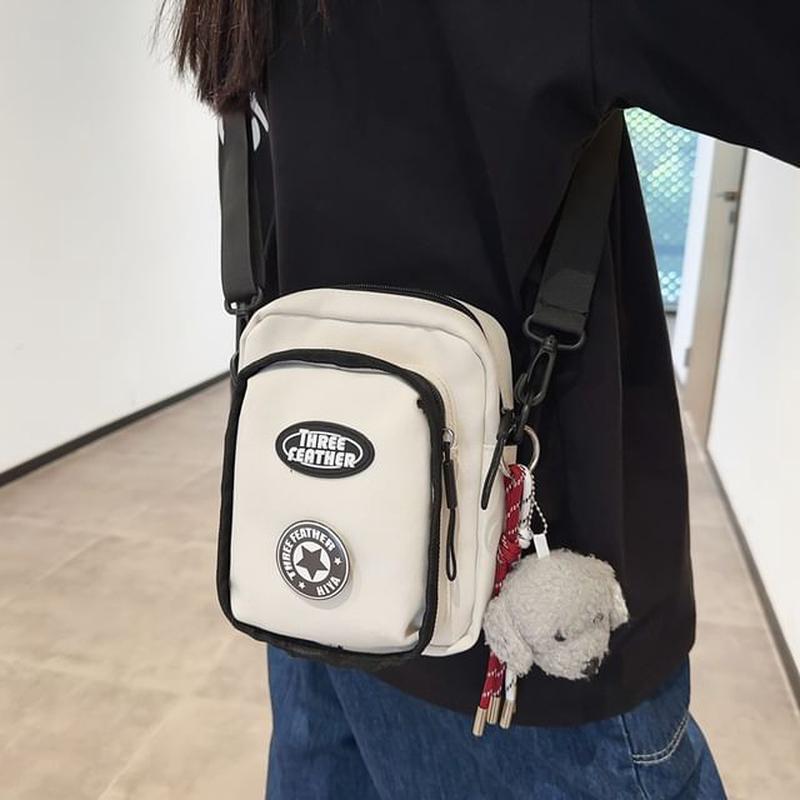 Bag Crossbody Lettering Logo White One Size