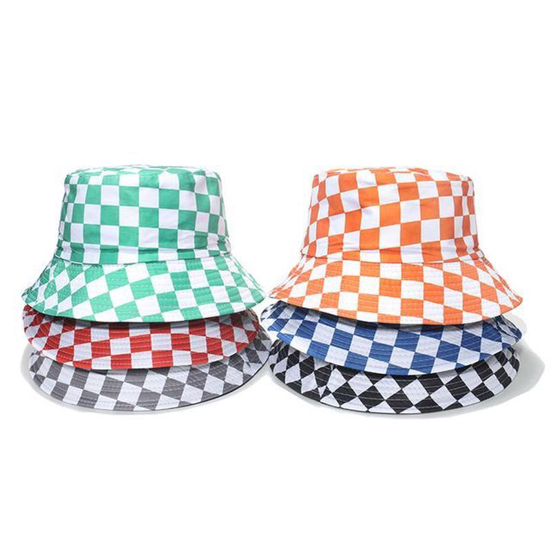 Bucket Hat Checker Green One Size