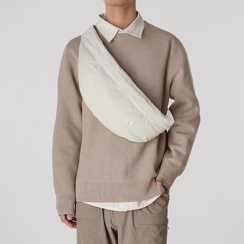 Nylon Belt Bag Plain Off-White One Size