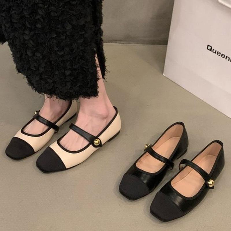 Toe Mary Cap Jane Shoes Black 35