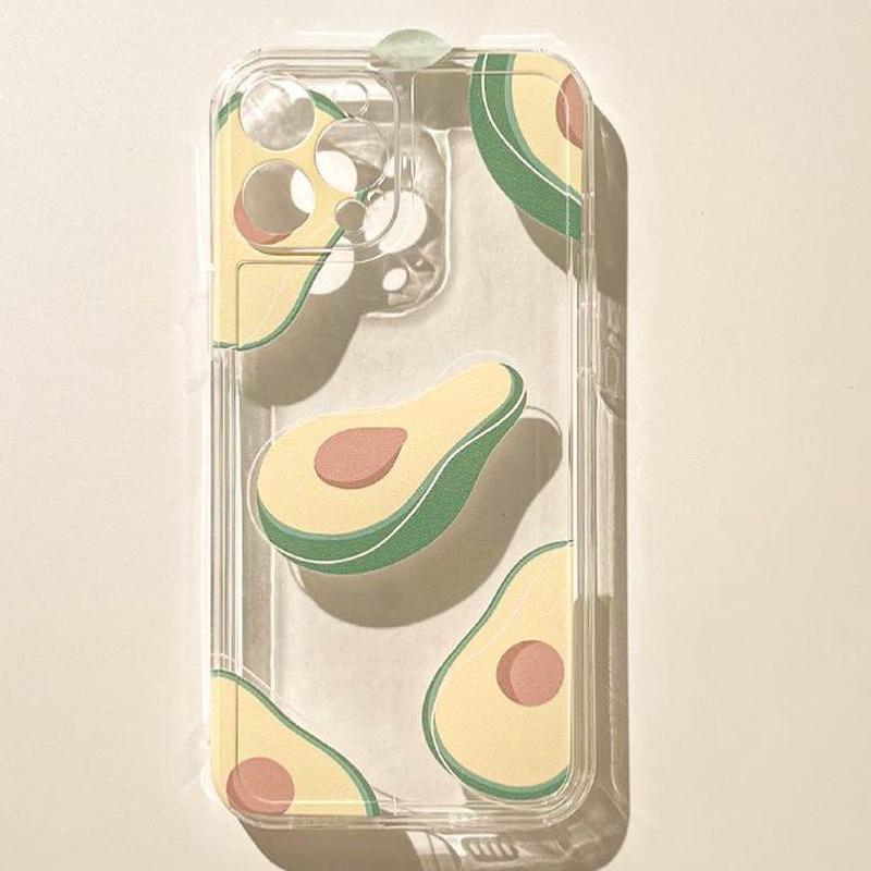 Avocado Phone Case Transparent BN2463C - Green & Light Yellow & Brown iPhone 6s Plus