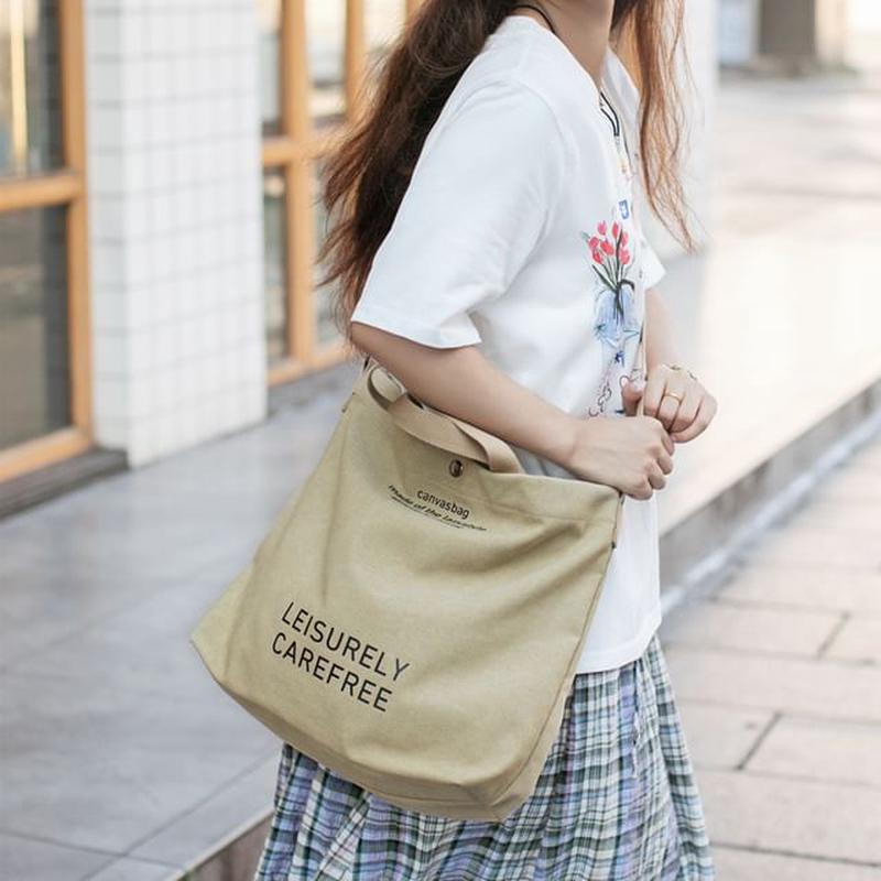 Bag Lettering Tote Canvas Off-White One Size
