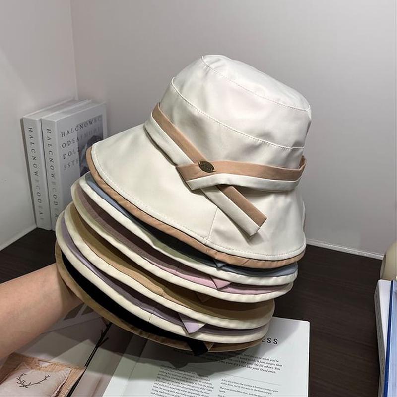 Two Bucket Hat Tone Khaki One Size