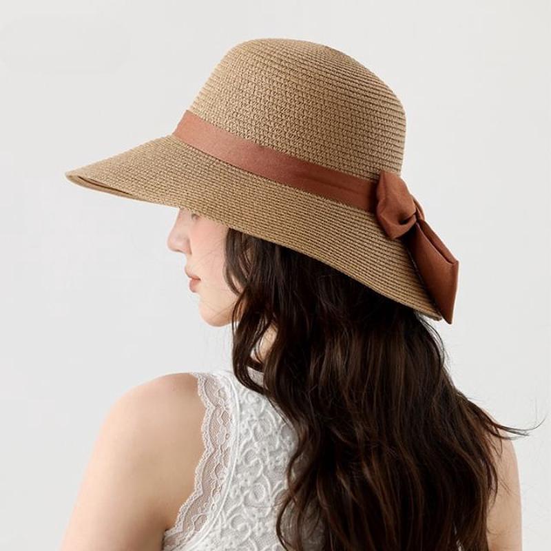 Sun Bow Hat Khaki One Size