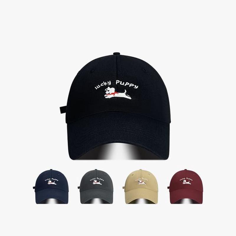 Cap Dog Embroidered Baseball 773 - Black One Size