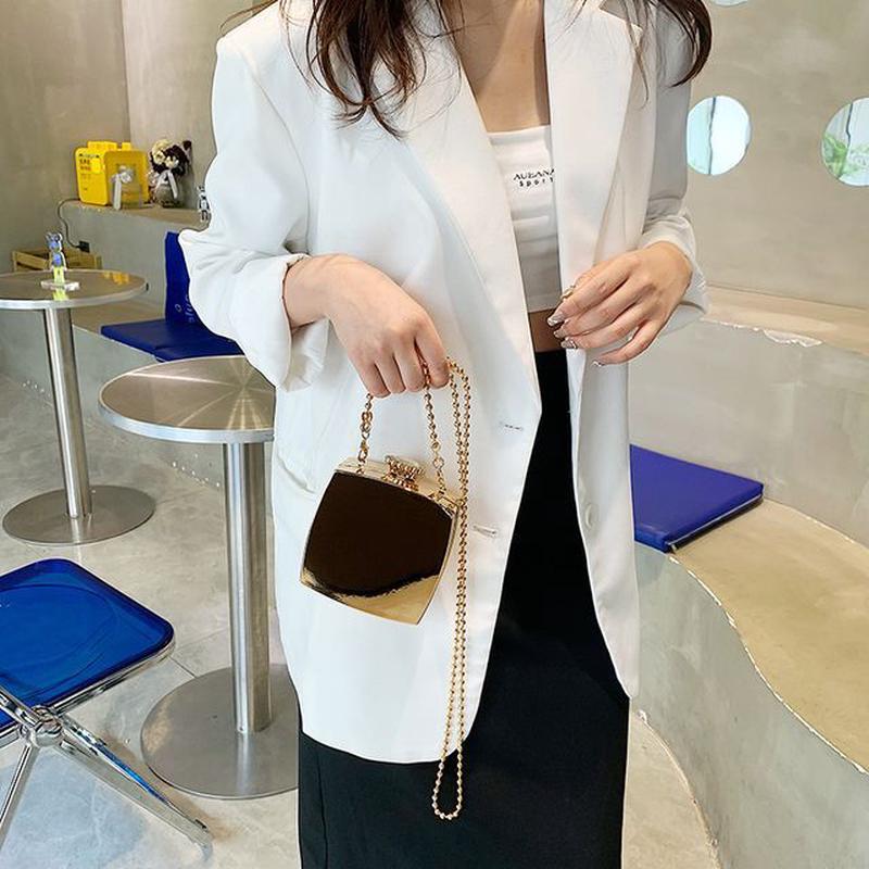 Chain Box Strap Bag Crossbody