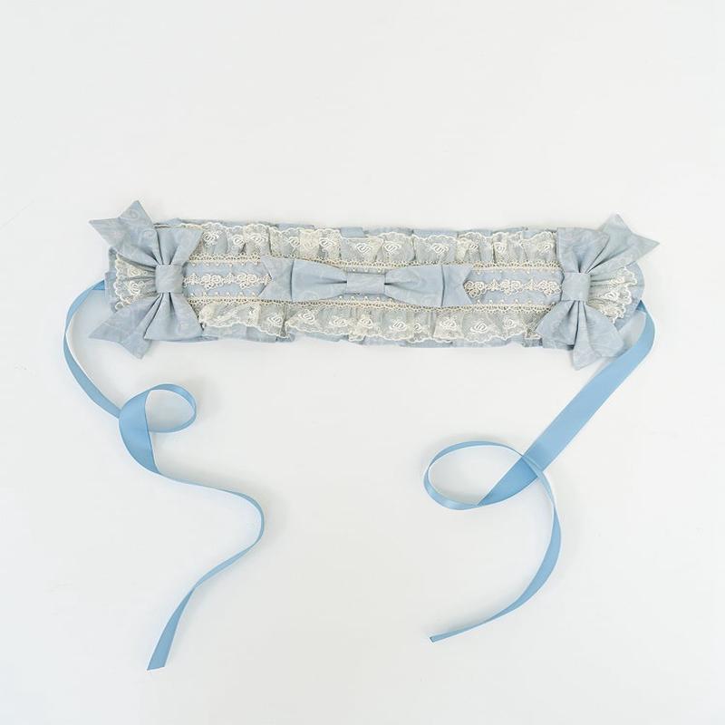 / Blue Gray Pink Hairband Blue FreeSize