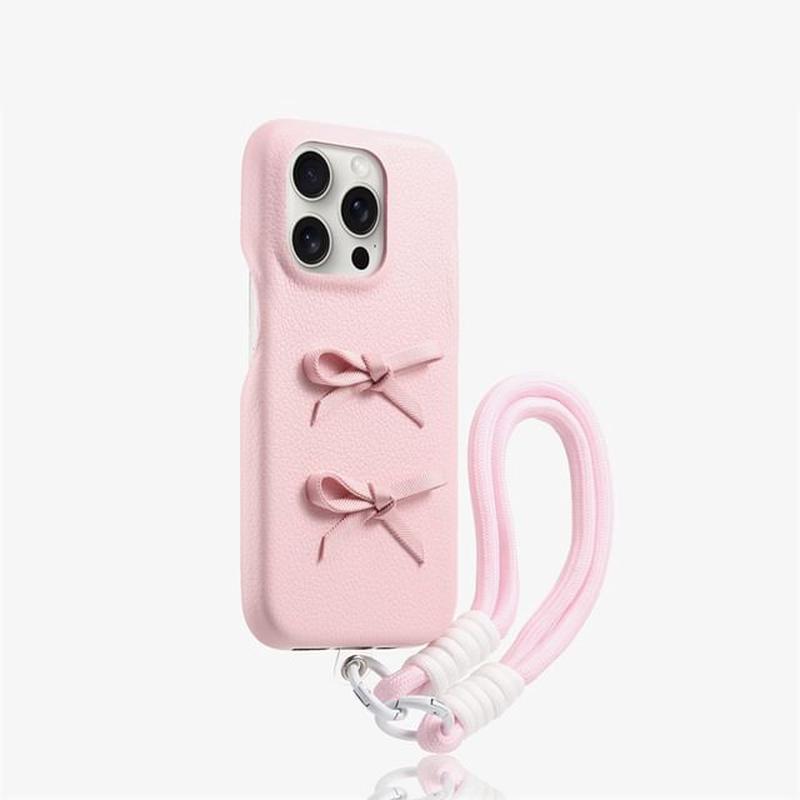 with Ribbon Phone Strap Case Yellow iPhone 13 Pro Max
