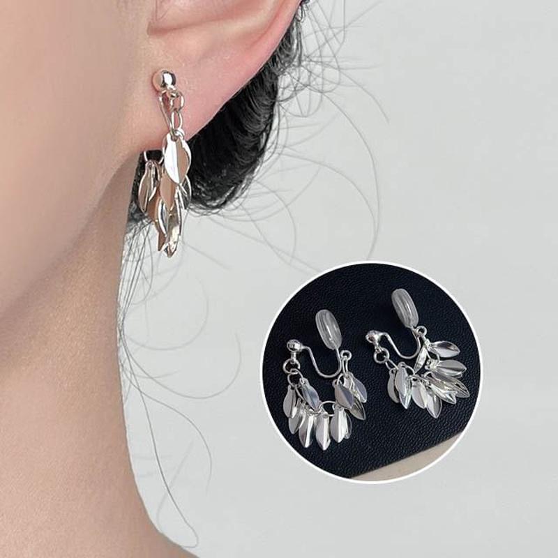 Chandelier Leaf Earring Alloy