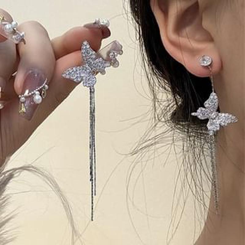 Drop Butterfly Earring