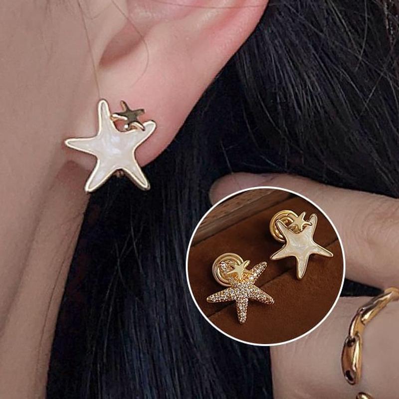 Cuff Starfish Earring