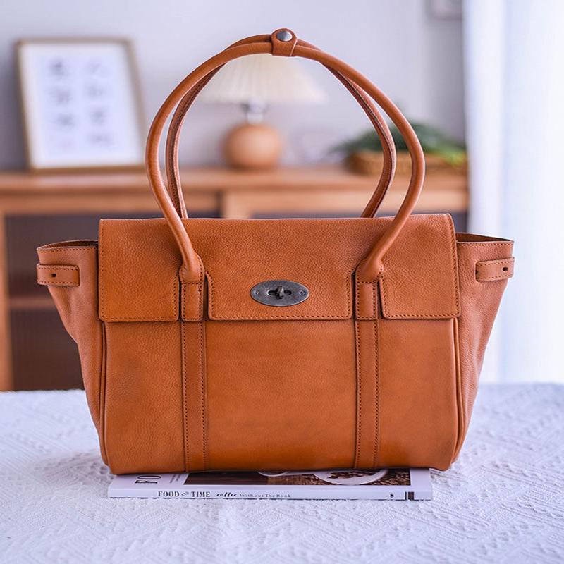 Durable Solid Bags Shoulder Classy Yellow Leather Yellow