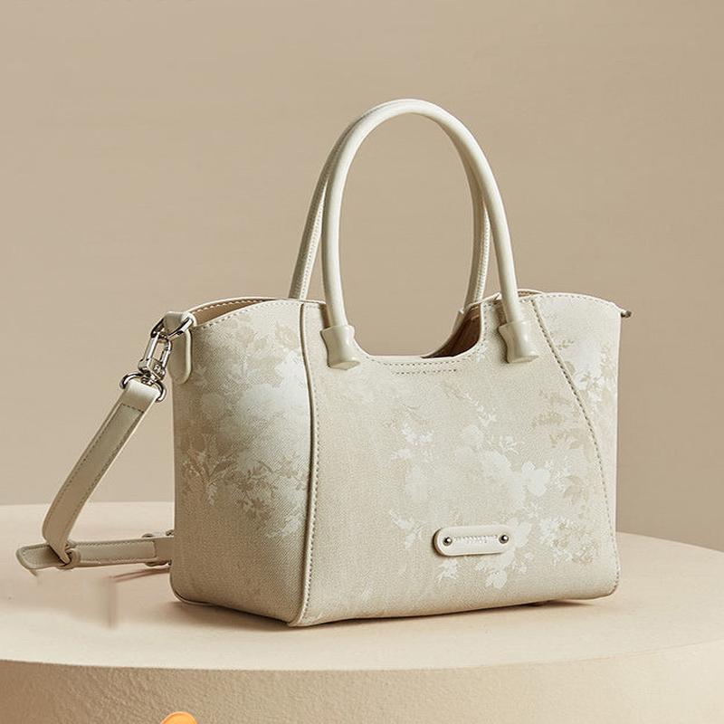 Apricot New Tote Large Print Fashion 2025 Capacity Bag