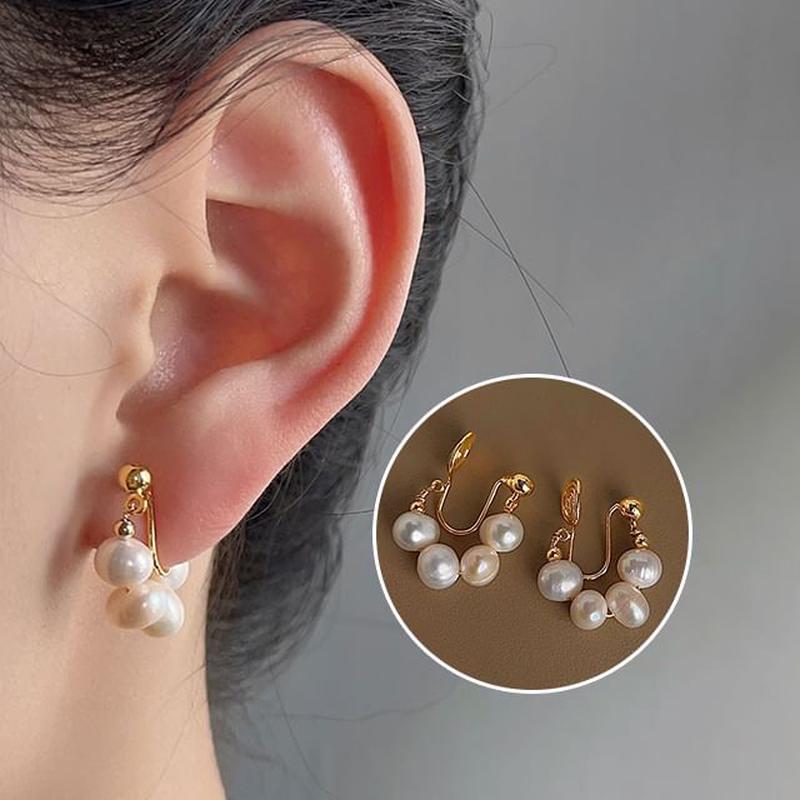 Clip-On Earring Pearl Faux