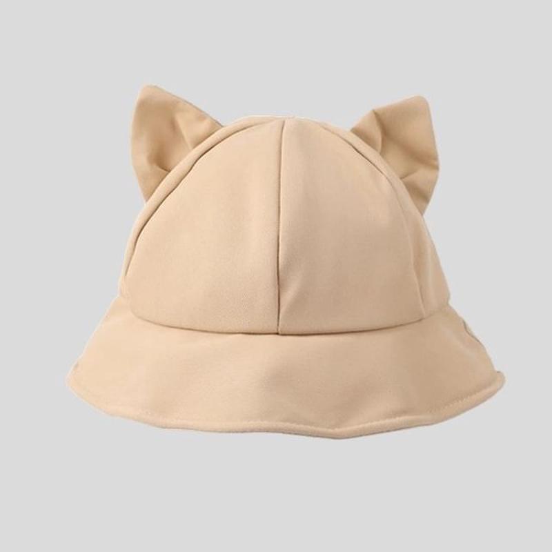 Bucket Hat Cat Ear N322 - Aqua Green One Size