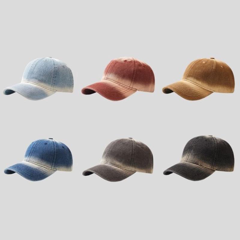 Baseball Denim Cap Washed N320 - Camel One Size