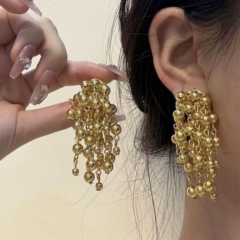 Ball Earring Fringed