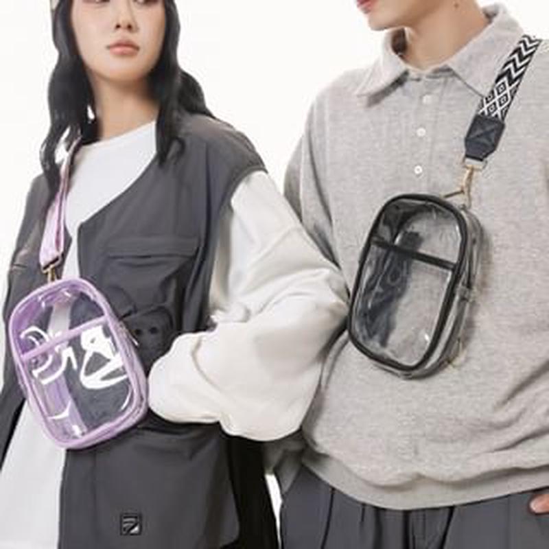 Waist PVC Bag Pink One Size