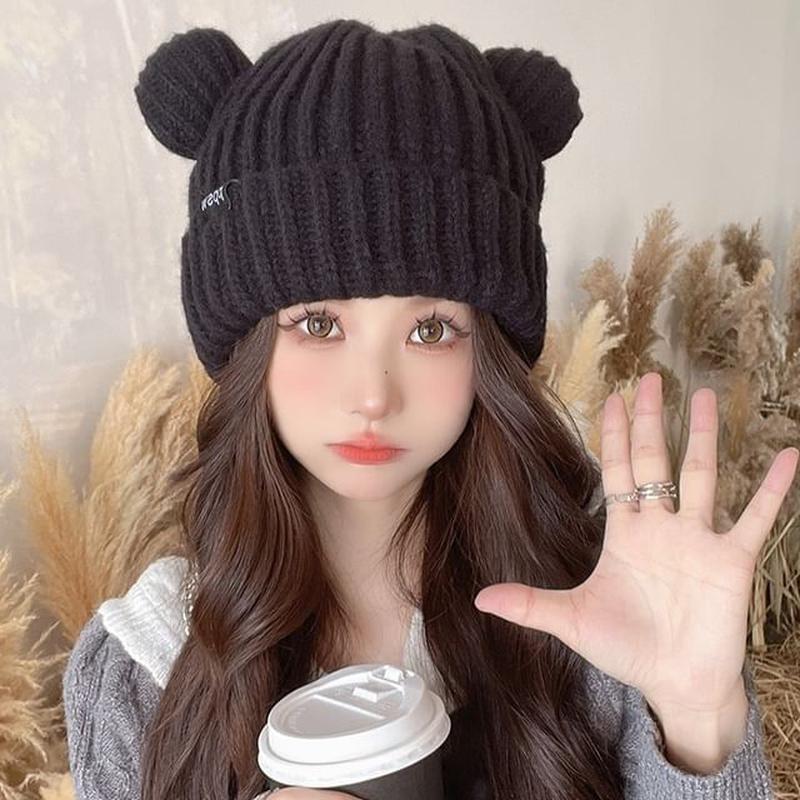 Bear Ear Beanie Knit