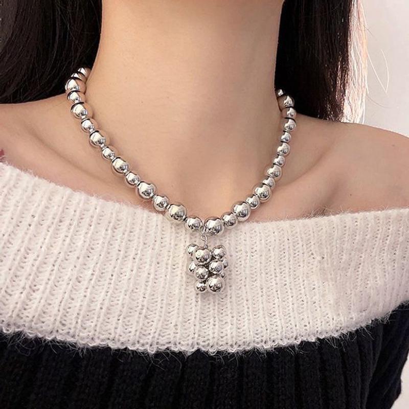 Pendant Alloy Bead Choker