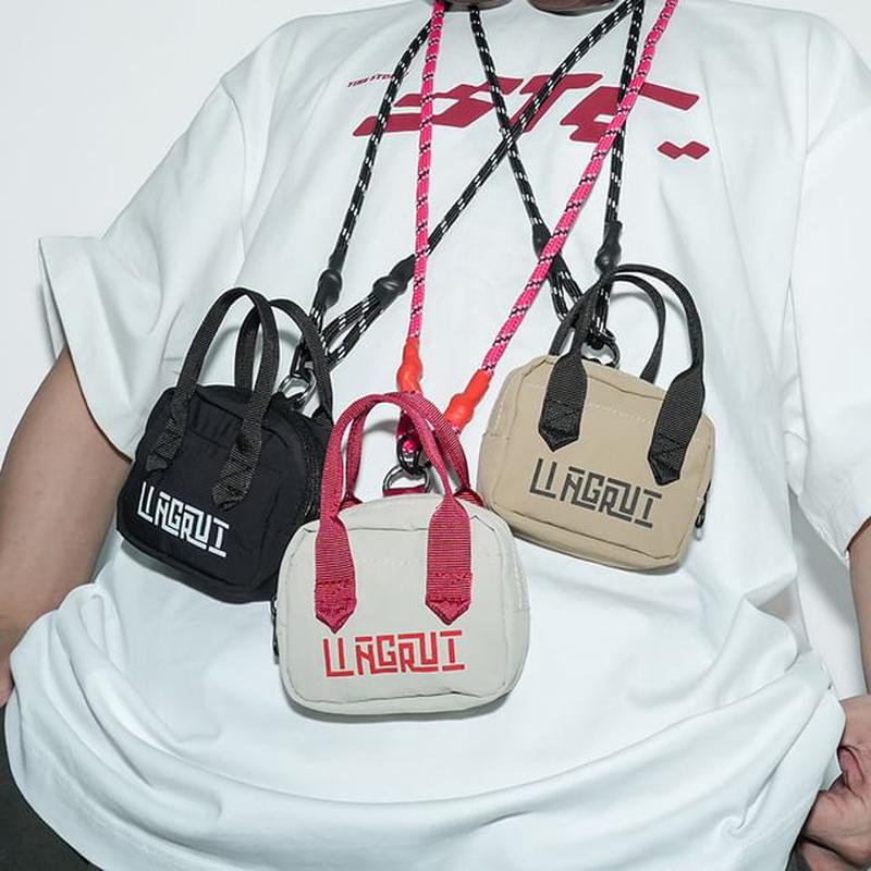 Lettering Crossbody Mini Bag White One Size